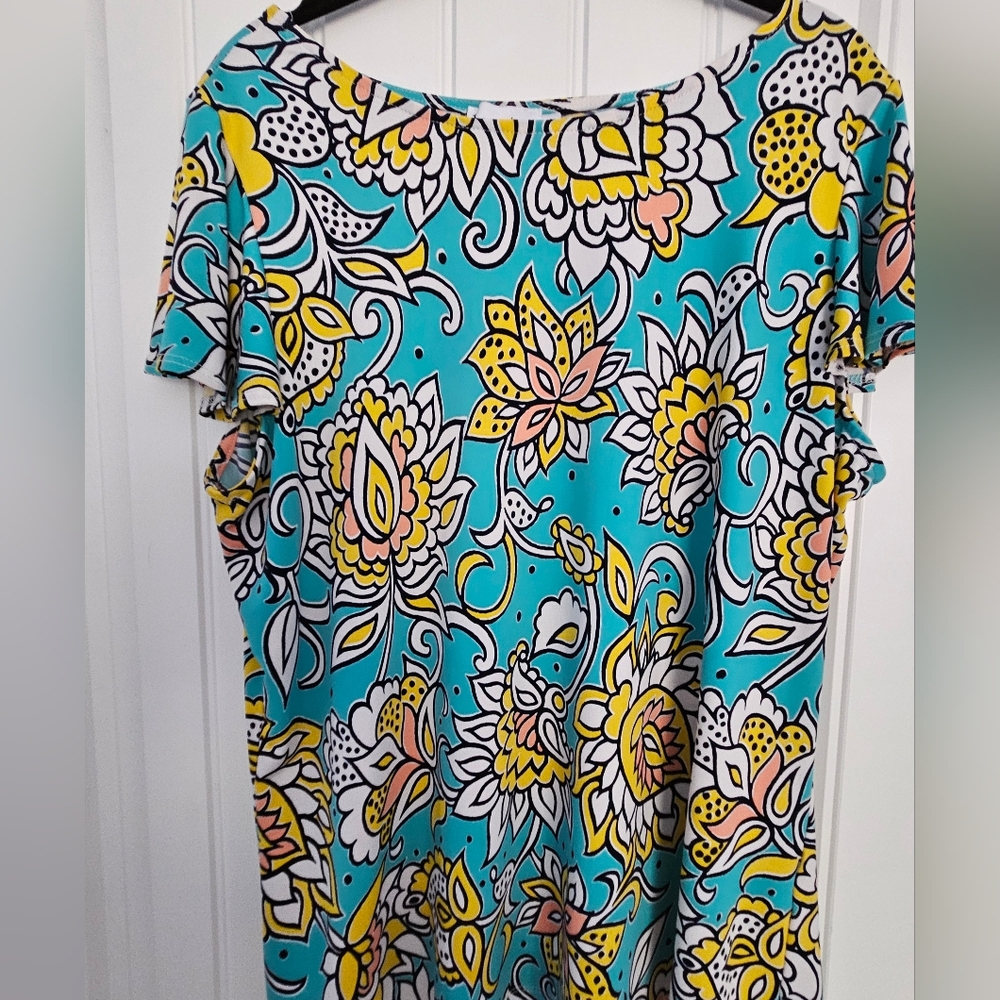 Short sleeved print top Lrg